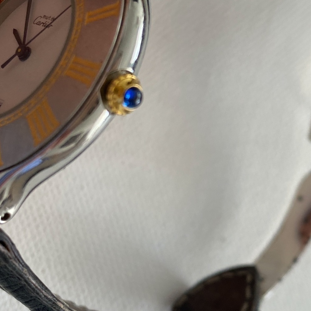 Must de Cartier 21 Stainless Steel Gold Watch - Picture 10 of 10